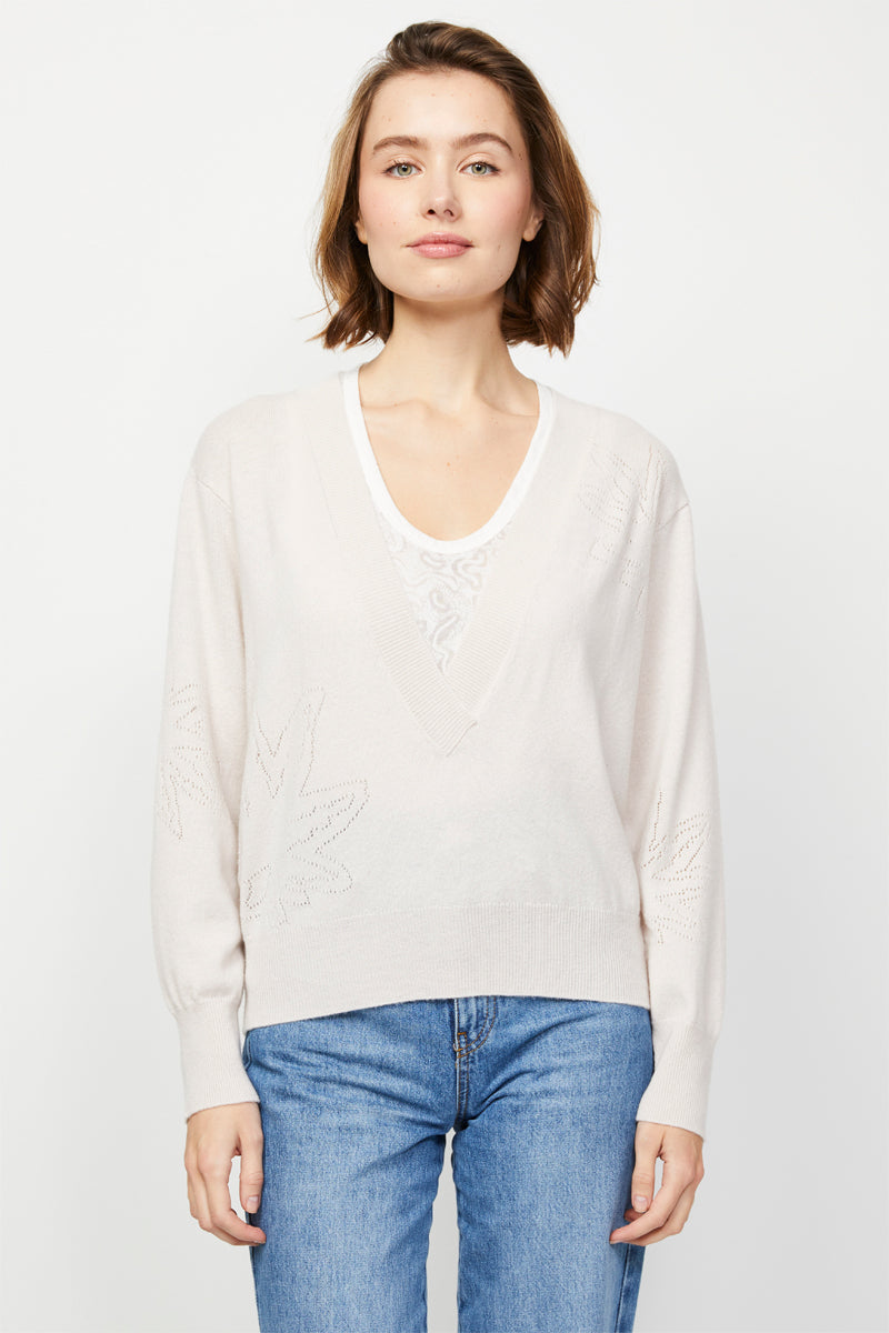 Nude Wool And Cashmere Sweater