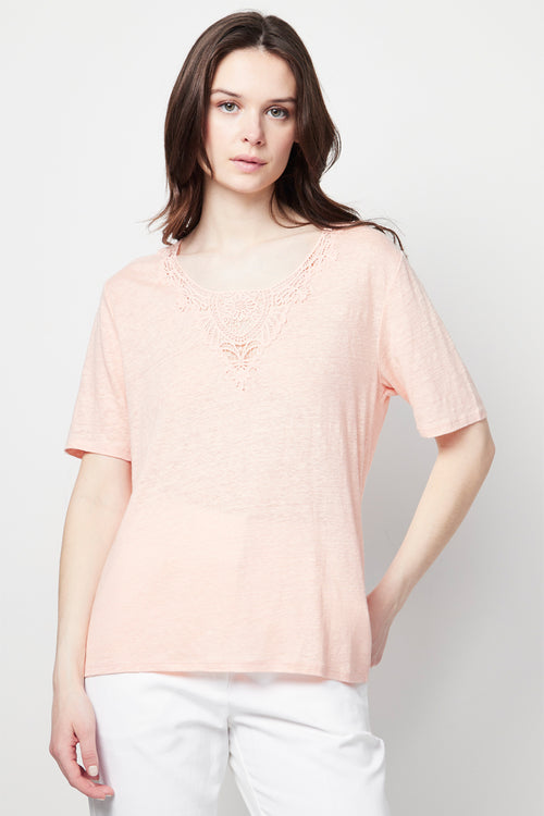 Pink Linen Top