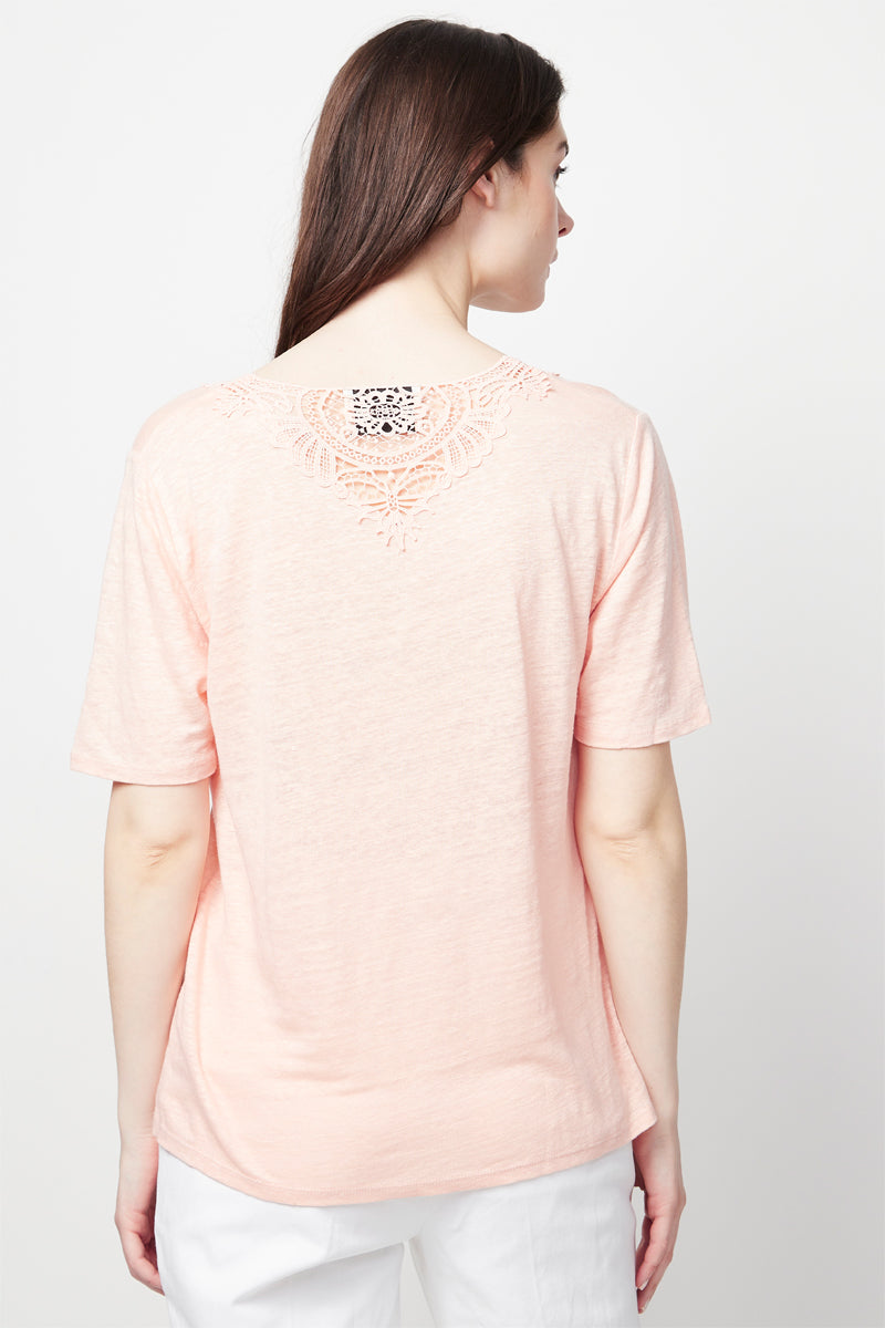 Pink Linen Top