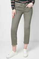 Khaki 7/8 Bootcut Jeans