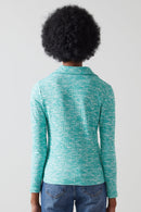 LK Bennett - Ives Sweater - Green And Ecru