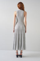 LK Bennett - Schott Long Dress - Light Gray