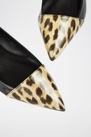 LK Benett - Murphy Nappa Leather Ballerina Flats - Black And Beige