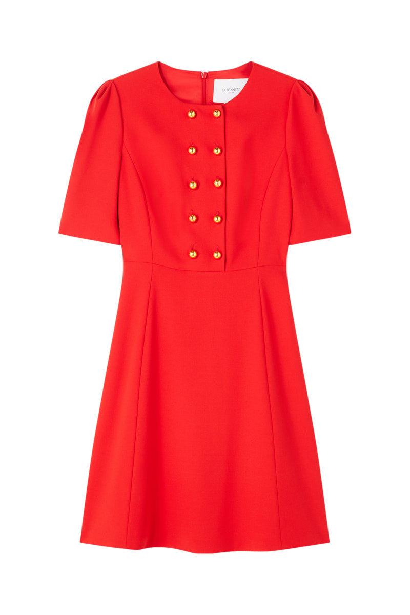 LK Benett - Vestido skater Rosie - Rojo