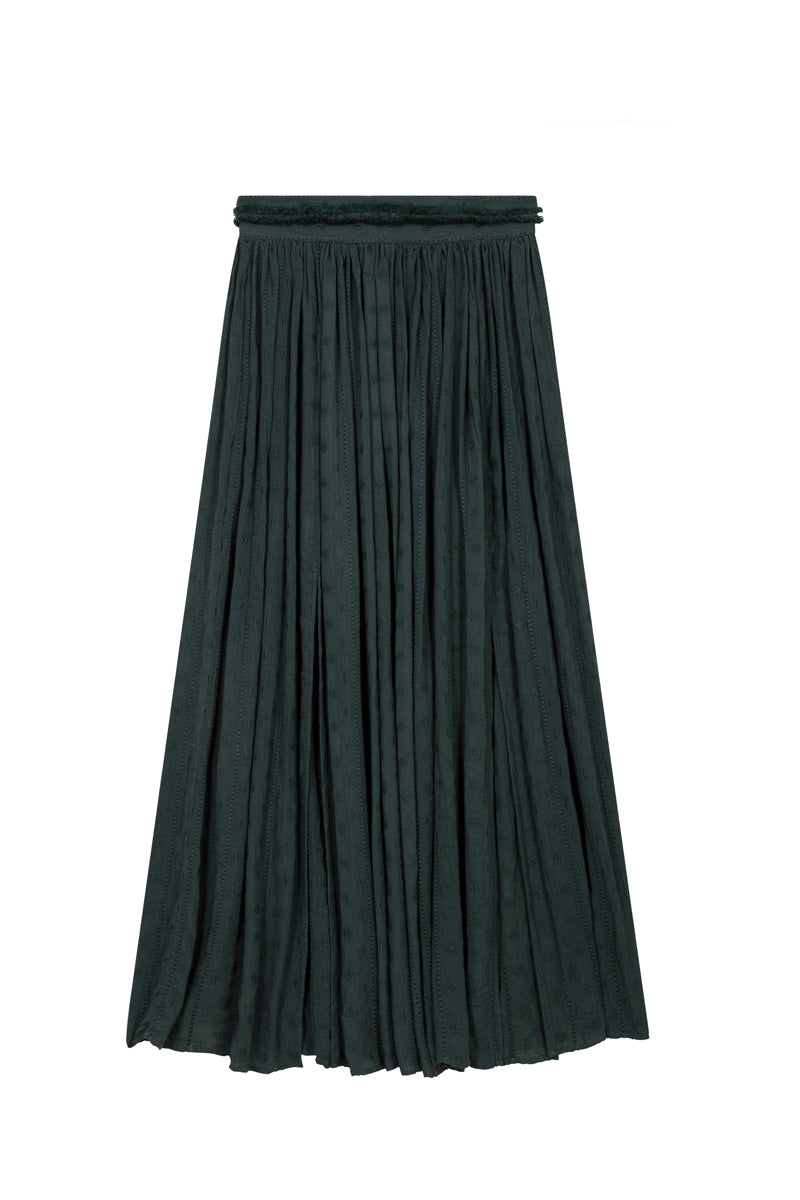 Jupe Longue Jasmin - Vert Canard