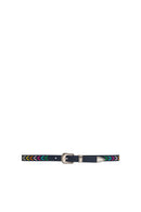 Ceinture En Cuir Kimmy - Bleu Marine