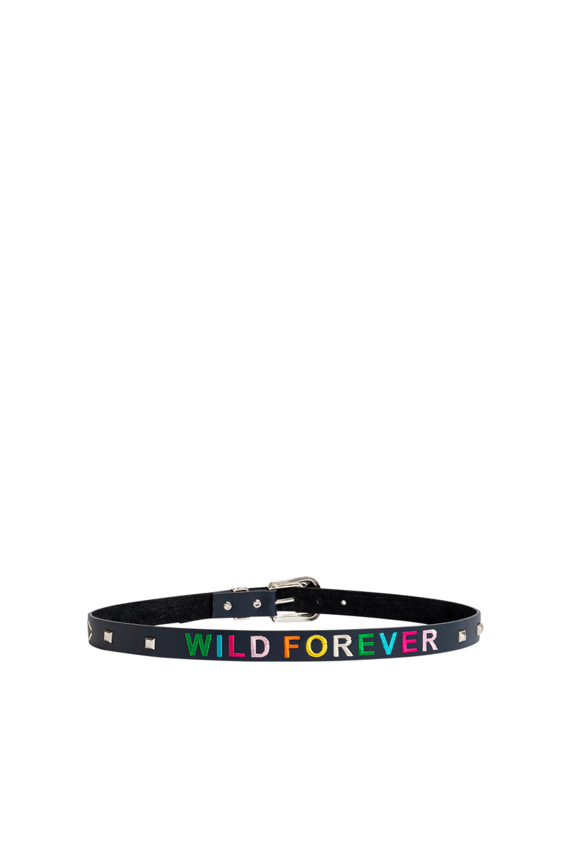 Ceinture En Cuir Kimmy - Bleu Marine