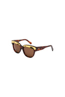 Lunettes De Soleil Femme Evita - Catégorie 3 - Marron Et Orange