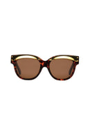 Lunettes De Soleil Femme Evita - Catégorie 3 - Marron Et Orange