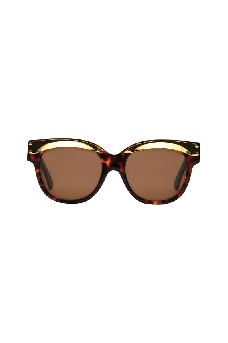 Lunettes De Soleil Femme Evita - Catégorie 3 - Marron Et Orange