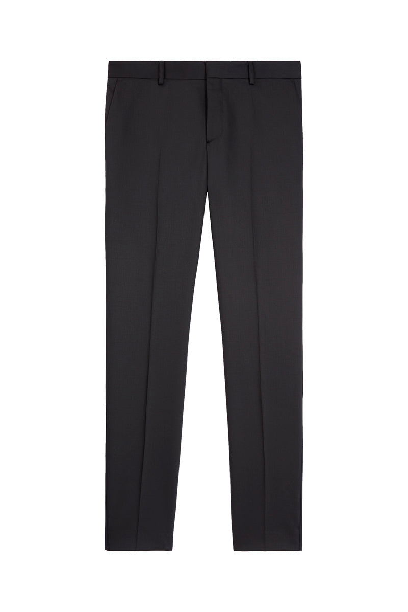 Pantalon En Laine Noir - Homme