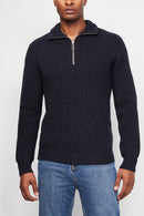 The Kooples - Wool Zip Neck Sweater - Man