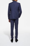 Chaqueta de traje de lana azul marino - Hombre
