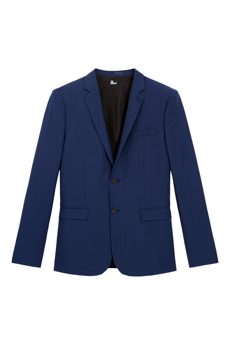 Chaqueta de traje de lana azul marino - Hombre