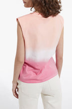 The Kooples - T-Shirt Coton Rose Et Blanc Motif Dégradé - Femme
