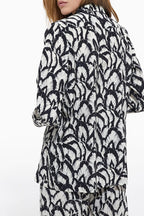 The Kooples - Camisa De Seda - Blanco Y Negro - Mujer