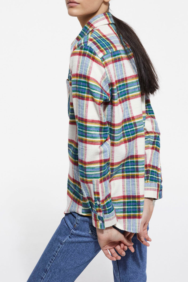 The Kooples - Chemisier - Ecru Et Rouge - Femme