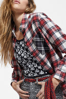 Blusa - Rojo Y Crudo - Mujer