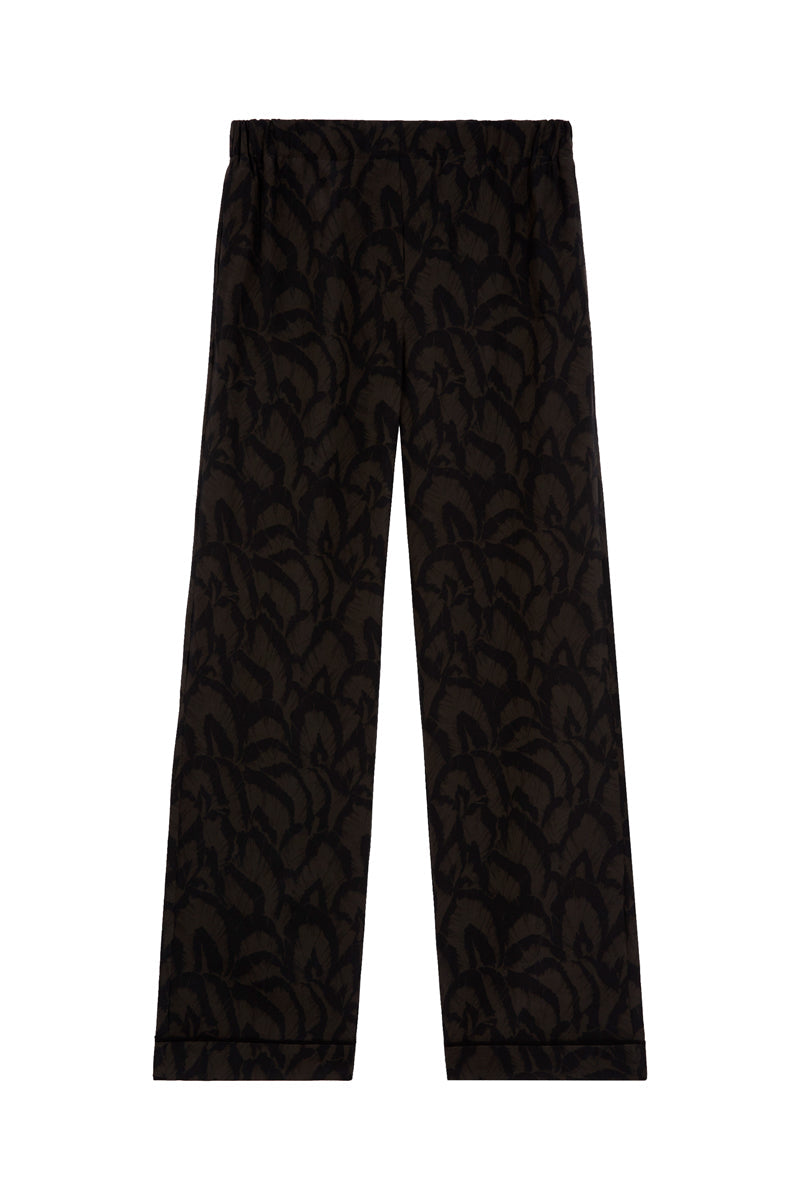 Pantalón de seda estampado - Mujer