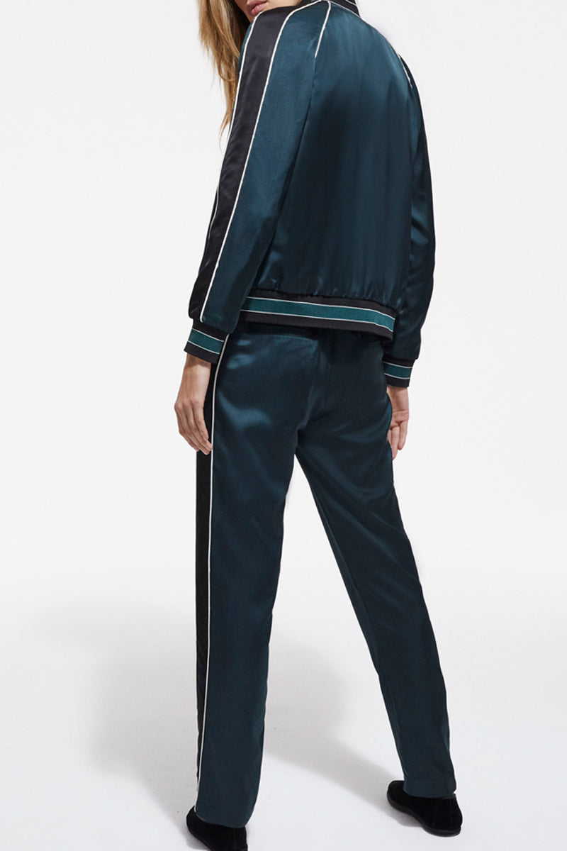 The Kooples - Sudadera con cremallera bicolor - Mujer