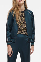 The Kooples - Sudadera con cremallera bicolor - Mujer