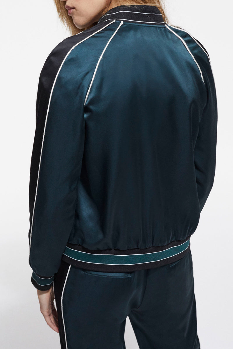 The Kooples - Sudadera con cremallera bicolor - Mujer