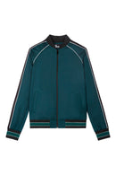 Sweatshirt Zippé Bicolore - Femme
