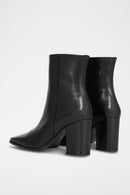 The Kooples - Black Heeled Toe Boots Carré - Woman