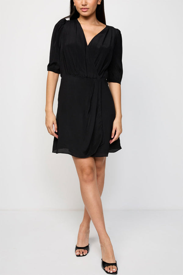 The Kooples - Robe Portefeuille Manches Longues Cache Coeur - Femme