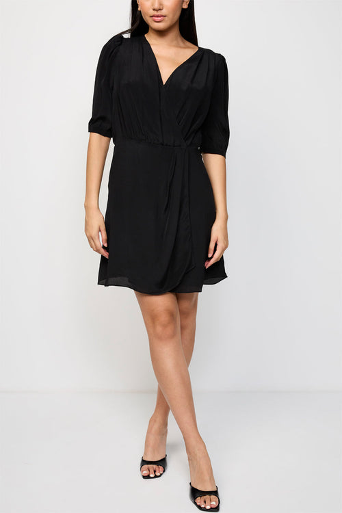Robe Portefeuille Manches Longues Cache Coeur - Femme