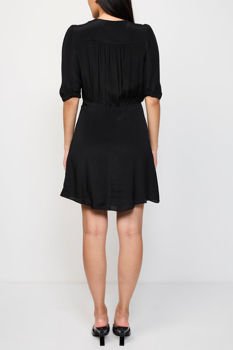 The Kooples - Robe Portefeuille Manches Longues Cache Coeur - Femme