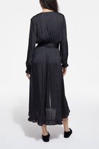 Shirt Dress - Black - Women