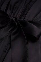 Shirt Dress - Black - Women