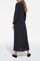 Robe Chemise En Soie - Noir - Femme
