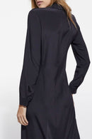 Robe Chemise En Soie - Noir - Femme
