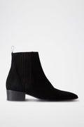The Kooples - Chelsea Nubuck Ankle Boots - Black - Women