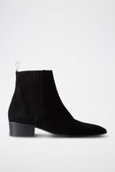 Botas Chelsea de nobuk - Negro - Mujer