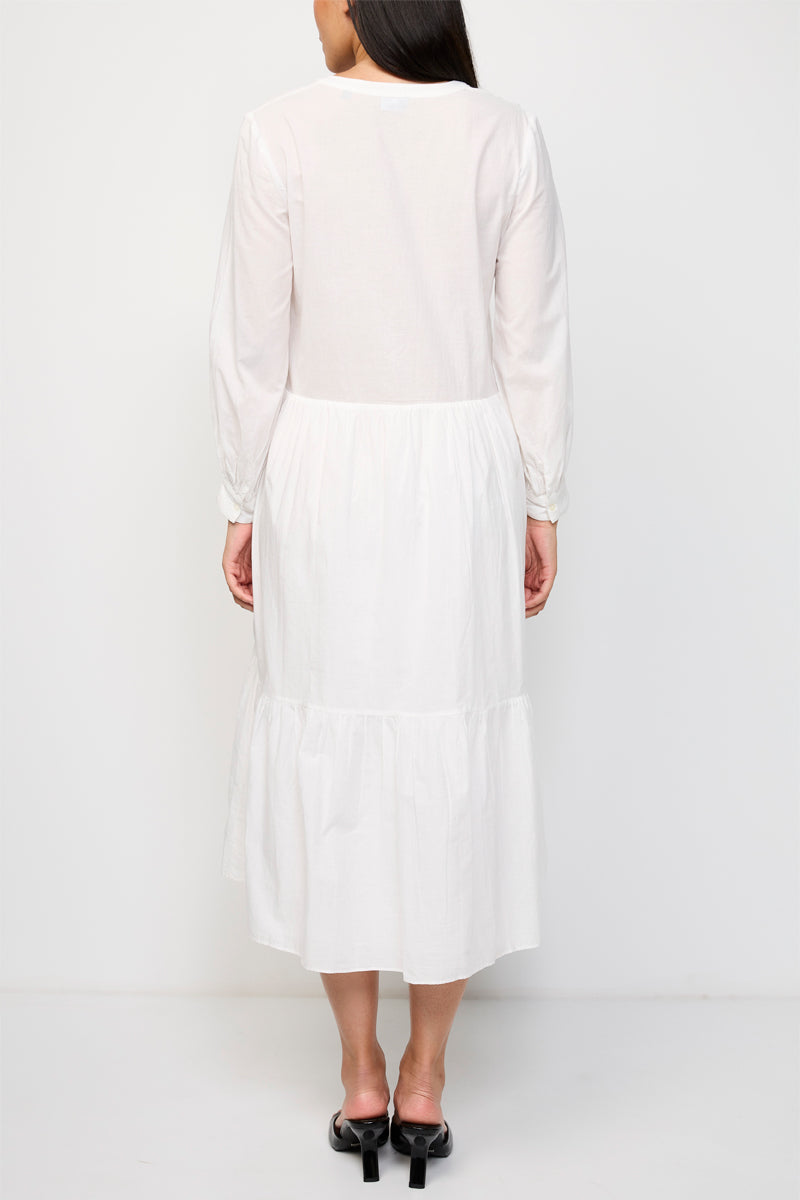 Navajo Embroidered Cotton Voile Long Dress - Women