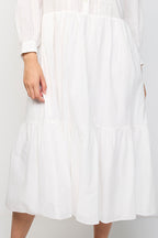 Navajo Embroidered Cotton Voile Long Dress - Women