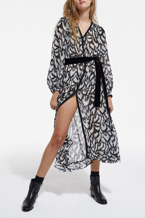 The Kooples - Robe Longue Imprimée - Femme