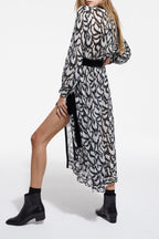 The Kooples - Robe Longue Imprimée - Femme