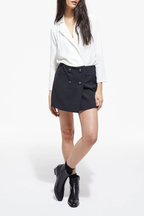 Trompe-L’Œil Dress – White and Black – Women
