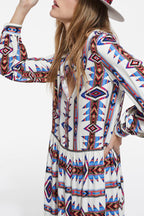 Long Printed Dress - Women