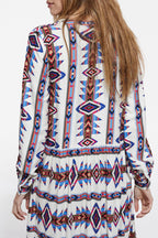 Long Printed Dress - Women
