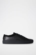 The Kooples - Zapatillas de Cuero con Panel de Vinilo - Mujer