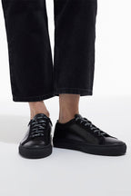 The Kooples - Zapatillas de Cuero con Panel de Vinilo - Mujer