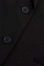 The Kooples - Veste Laine Noire À Épaulettes Boutonnée - Femme
