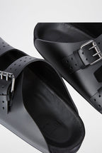 The Kooples - Calfskin Mules - Black - Women