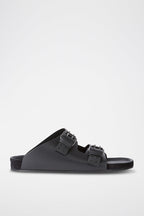 The Kooples - Calfskin Mules - Black - Women