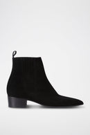 Boots En Nubuck - Noir - Homme